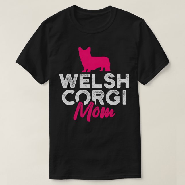 Camiseta Mulher Welsh Corgi Mãe1855 (Frente do Design)