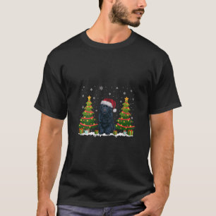 Camiseta Mulher Xmas Árvore Luz Terra Nova Cachorro Santa H