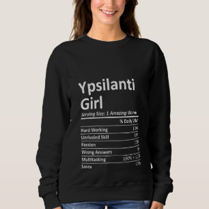 Camiseta Mulher YPSILANTI GIRL MI MICHIGAN Funny City Home