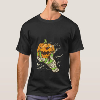 Camiseta Mulher Zombie Pumpkin Jackolanterna Coluna Retro V