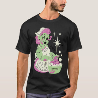 Camiseta Mulher Zumbi Mãe Limpa Halloween