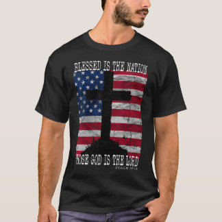 Camiseta Mulheres39S Bendita É A Nação Cujo Deus É O