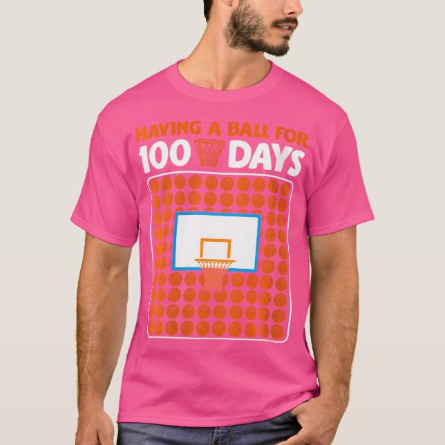 Camiseta Mulheres 100 Dias De Basquete Escolar 100 Dias Sma (Frente)