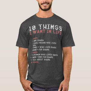 Camiseta Mulheres 10 coisas que eu quero na minha vida como