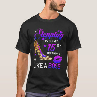 Camiseta Mulheres 15 Aniversário Presentes A Passar Para 15