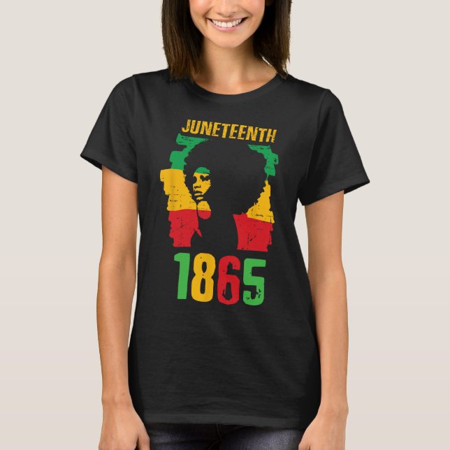 Camiseta Mulheres 1865 celebram o Dia da Liberdade na Améri (Frente)