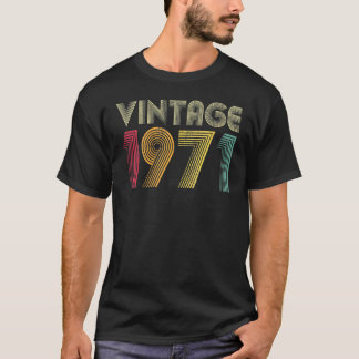 Camiseta Mulheres 1971 51º aniversário Vintage Homens Retro