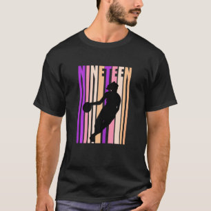 Camiseta Mulheres 19° Basquete Mulheres de Aniversário Re