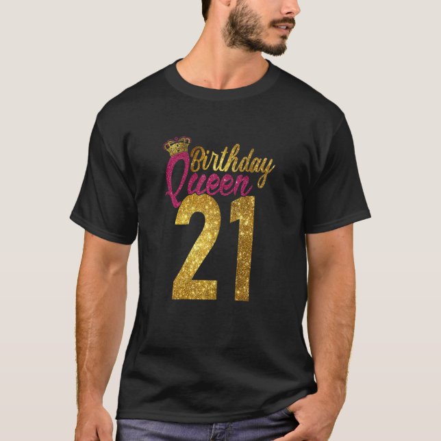 Camiseta Mulheres 21 Anos de Idade, aniversário de 21 anos  (Frente)