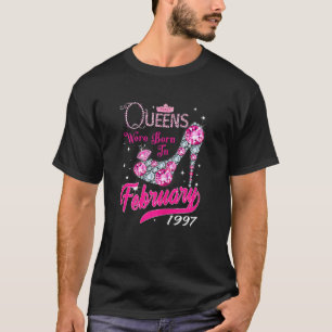 Camiseta Mulheres 25 Aniversário Queens São Nasceres No Dia