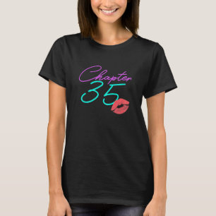 Camiseta Mulheres 35 Aniversário Capítulo Beijo Funny Pink