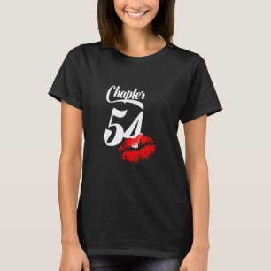 Camiseta Mulheres 54º Lábios de aniversário Capítulo 54 ano