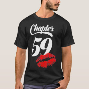 Camiseta Mulheres 59º Aniversário Lábios Capítulo 59 Anos 1