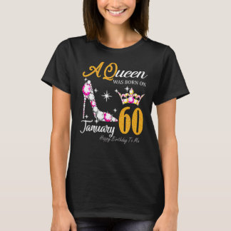 Camiseta Mulheres 60.º Aniversário, Rainha 60 anos