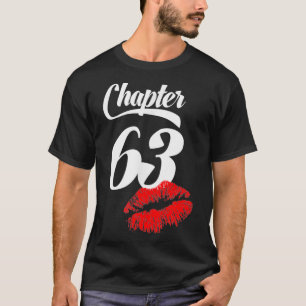 Camiseta Mulheres 63º Lábios De Aniversário Capítulo 63 Ano