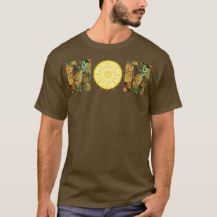 Camiseta Mulheres Abacaxi Mamãe Desfiguração Aloha Hawaii P
