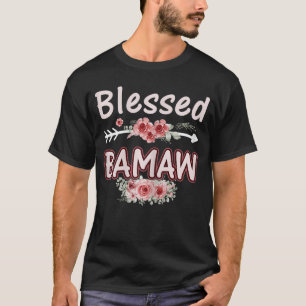 Camiseta Mulheres Abençoadas Bamaw Floral Mãe Avó Natal Ani