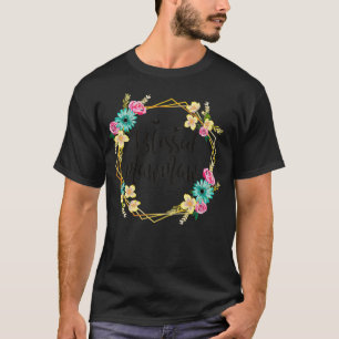 Camiseta Mulheres Abençoadas Mawmaw Flor Cute Mawmaw Gift