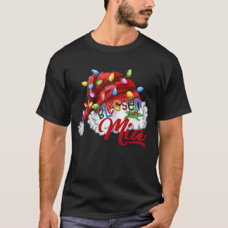 Camiseta Mulheres Abençoadas Mia Santa Hat Natal