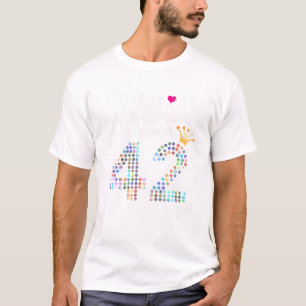 Camiseta Mulheres abençoadas por Deus por 42 anos 42º anive