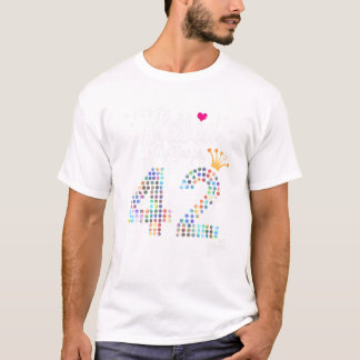 Camiseta Mulheres abençoadas por Deus por 42 anos 42º anive