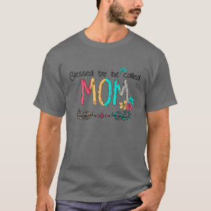 Camiseta Mulheres Abençoadas Por Serem Chamadas Mãe Feliz D