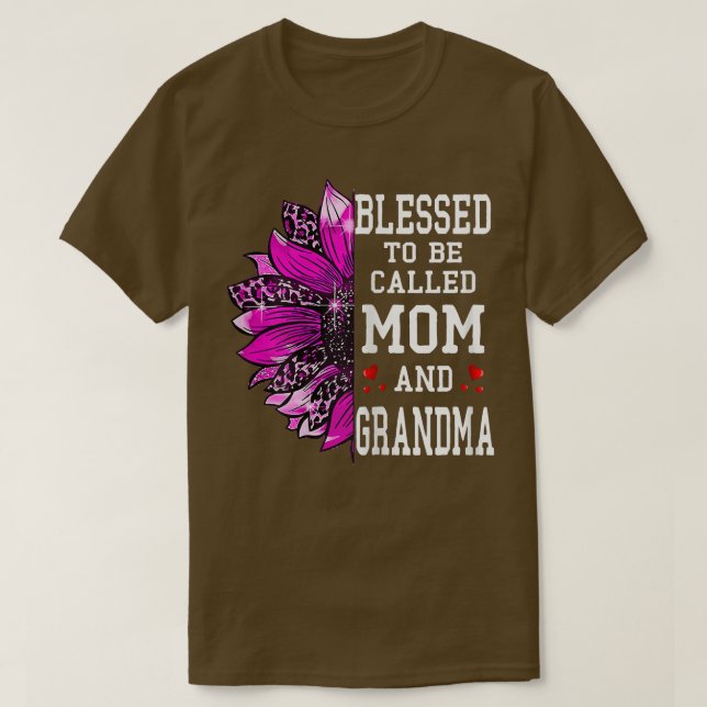 Camiseta Mulheres Abençoadas Sejam Chamadas Mãe E Avó Mãe (Frente do Design)