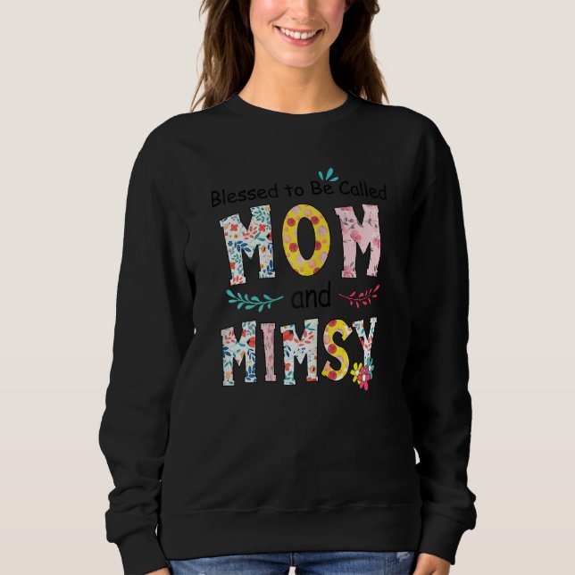 Camiseta Mulheres Abençoadas Sejam Chamadas Mãe E Mimsy Flo (Frente)