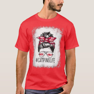 Camiseta Mulheres acampando a vida Dia de as mães RV