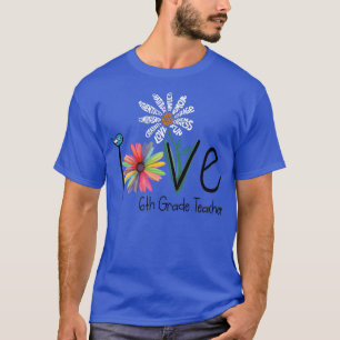 Camiseta Mulheres Adoram 6 de Grau de Daisy Flower Premier
