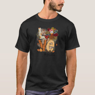Camiseta Mulheres Adoram A Turquia Vida Gma Dia de Ação de