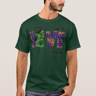 Camiseta Mulheres Adoram arte assustadora de halloween pres