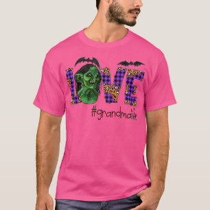 Camiseta Mulheres Adoram arte assustadora de halloween Vovó