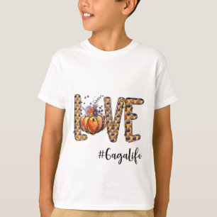 Camiseta Mulheres Adoram Gaga A Vida Pumpkin Outono Hallowe