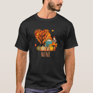 Camiseta Mulheres Adoram Gnomos Nini Halloween Pumpki Gran