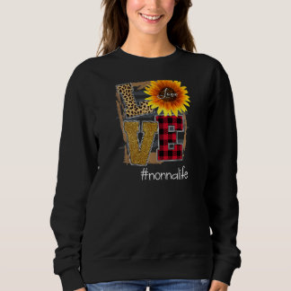Camiseta Mulheres Adoram Nonnalife Sunflower Lepard