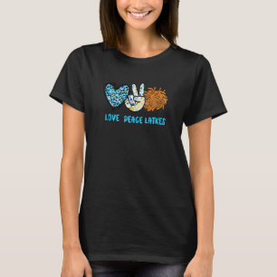 Camiseta Mulheres Adoram Paz Trava Feliz Hanukkah Chanukah 