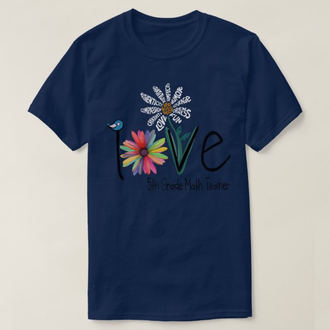 Camiseta Mulheres Adoram Professora De Matemática Daisy Flo (Frente do Design)
