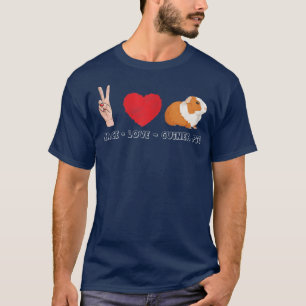 Camiseta Mulheres Adoráveis Engraçadas Paz Amor e Porcos Gu