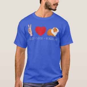 Camiseta Mulheres Adoráveis Engraçadas Paz Amor e Porcos Gu