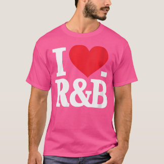 Camiseta Mulheres Adoro Música "Heart Rb" Adoro Rb Retro Mu