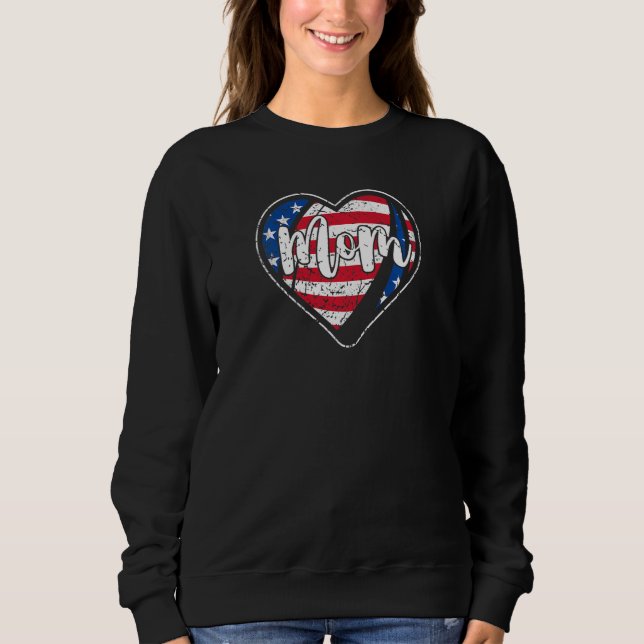 Camiseta Mulheres Afetadas Bandeira Americana Heart Rugby M (Frente)