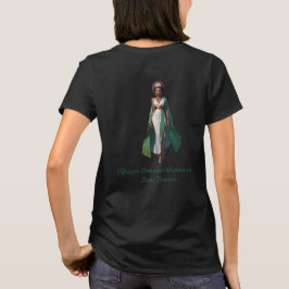 Camiseta Mulheres Africanas Americanas com Flores de Lotus