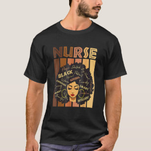 Camiseta Mulheres Africanas Negras Fortes Enfermeira Afro A