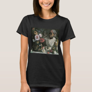 Camiseta Mulheres Africanas por Frederic Bazille, Flores