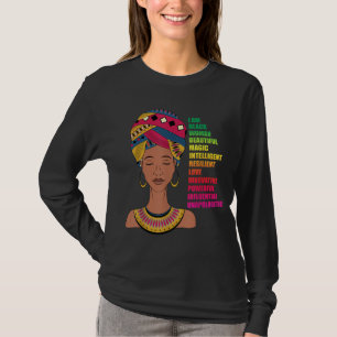 Camiseta Mulheres Afro-Americanas BHM Melanina História Neg