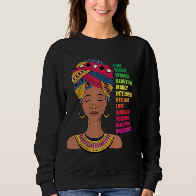 Camiseta Mulheres Afro-Americanas BHM Melanina História Neg (Frente)