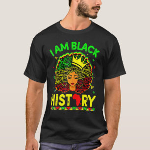 Camiseta Mulheres Afro-Americanas Rainha do Orgulho Eu Sou