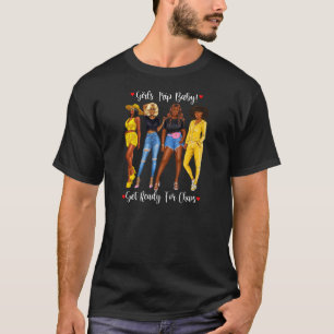 Camiseta Mulheres Afro-Americanas Viajam Meninas Negras Tra