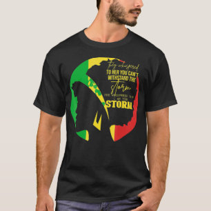 Camiseta Mulheres Afro Dão ao Negro Africano Melanin